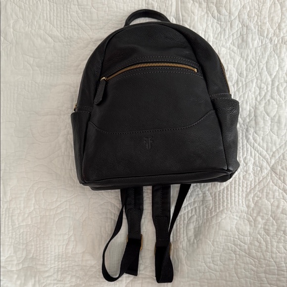 Frye Black Leather Backpack - Picture 7 of 12